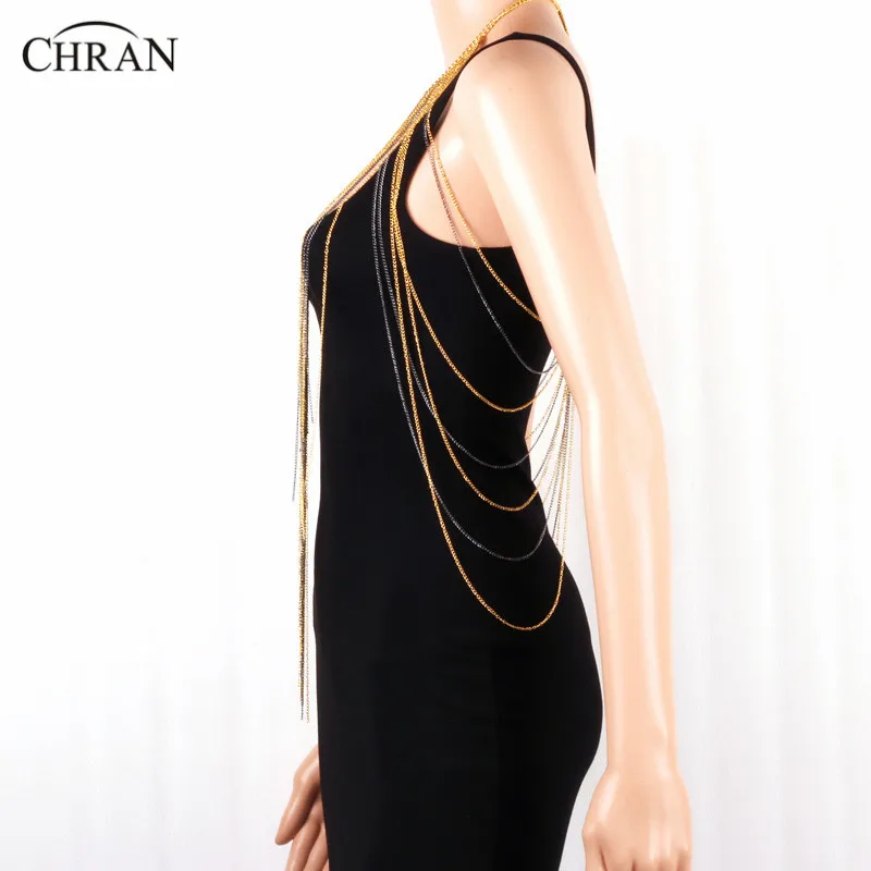 Женский бюстгальтер Chran Chainmail Rave Top ожерелье с кисточками пляжные цепочки для