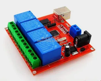 

Free Shipping!!! 4-channel 12V computer USB control switch / drive-free relay module / PC intelligent controller
