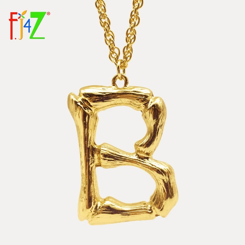 F. J4Z хит продаж мужские Подвески большие тяжелые B начальные ожерелья подвески