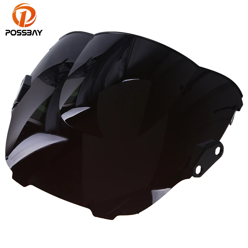

POSSBAY Motorcycle Windshield Cafe Racer for Honda CBR 600 F3 1995-1998 Scooter Windscreen Double Bubble Wind Deflector