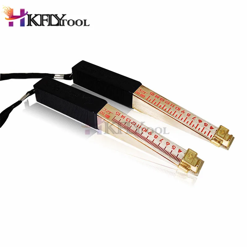 Cuivre Conique Jauge Dépaisseur 0.5mm/0.2mm Précision Cales Antennes 0-15mm Jauge Dépaisseur Jauge Règle Pour La Construction lécart jauge