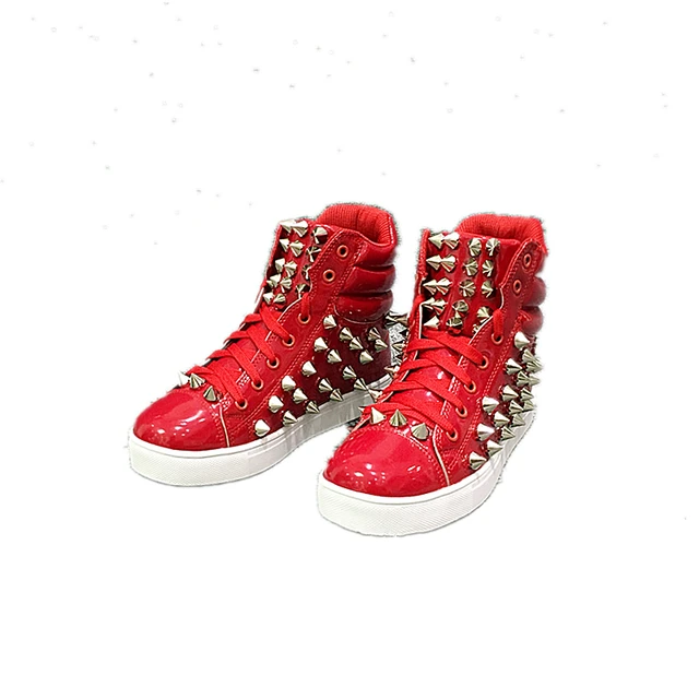 Cool High Dance Performance Shoes Tide Male Singer Punk Personality Hip