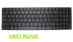 Клавиатура для ноутбука ASUS UX52 коричневый русифицированный, русский язык/США 9Z. N8SBU. G0R 0KNB0-6622RU00 0KN0-NP1RU13 9Z. N8SBU. G01