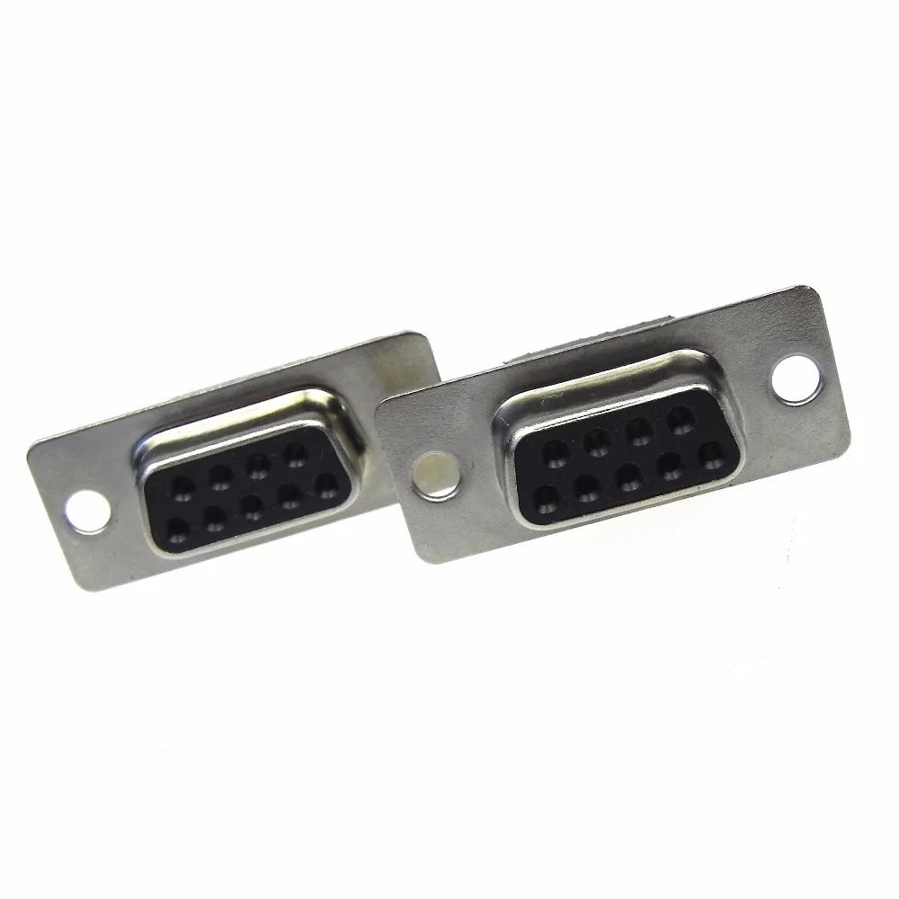 DB9 Serial VGA 9 Pin Female 2 Rows Terminal cable crimping Type Plug D-SUB Male Plug Socket DB9 Connector 1
