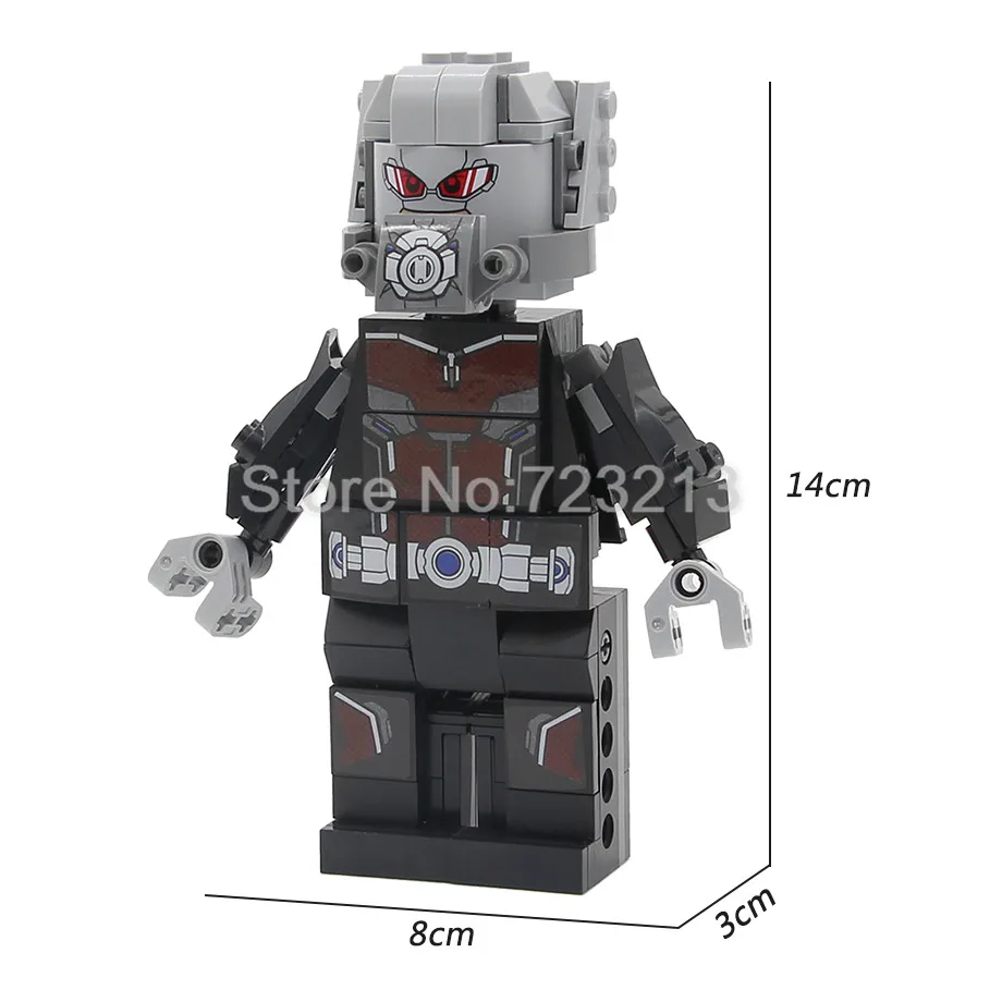 

Single 14cm Ant-Man Super Hero Marvel Figure Set Antman Ant Man Rhino Stepenwolf Ares Building Blocks Model Bricks Toys Children