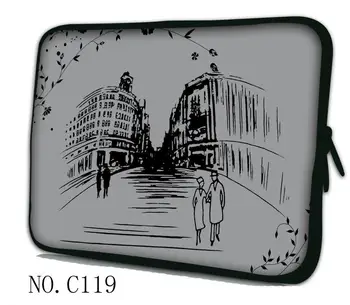 

Paris Street 7 10 13 13.3 15.4 15.6 Notebook Laptop Sleeve Bag Case Carrying Handle Bag protector For Macbook Air/Pro/Retina