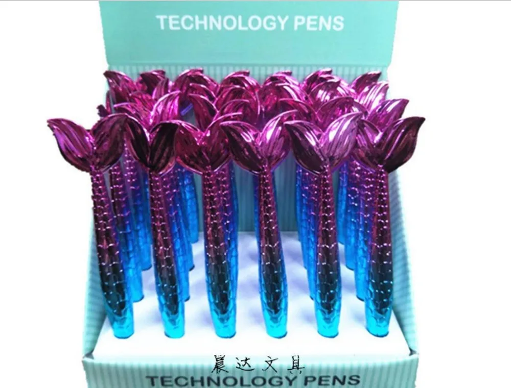 

korea pretty mermaid ballpoint pen cute cartoon school prize gift student ballpoint pen office writing pen children pen 24pc/lot