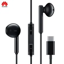 Huawei оригинальные официальные классические наушники тип-c CM33 в ухо гарнитура тип-c с микрофоном для mate 10 20 Pro P20