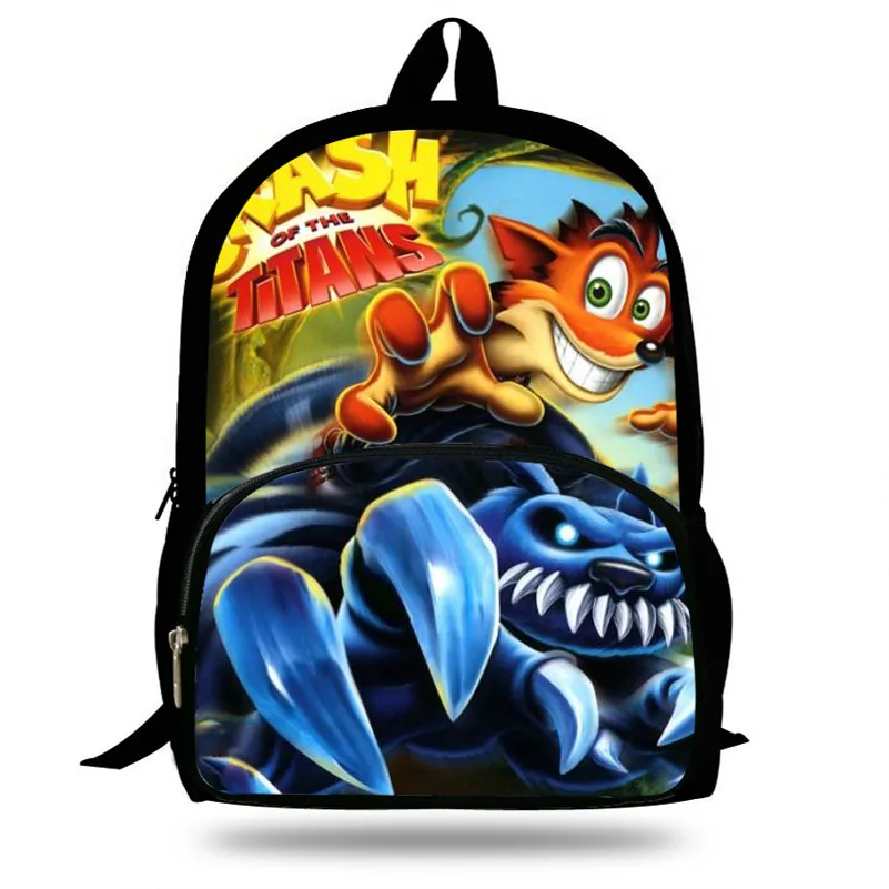 

Crash Bandicoot 4 Game Wolf Print Backpack Children School Bags for Teenage Boys Students Bag Daily Backpack Mochila Escolar