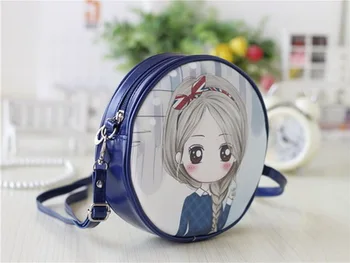 

by dhl or ems 100pcs New Cartoon Clutch Women Mini Crossbody Bag Printing PU Leather Female Shoulder bags for Girls Children