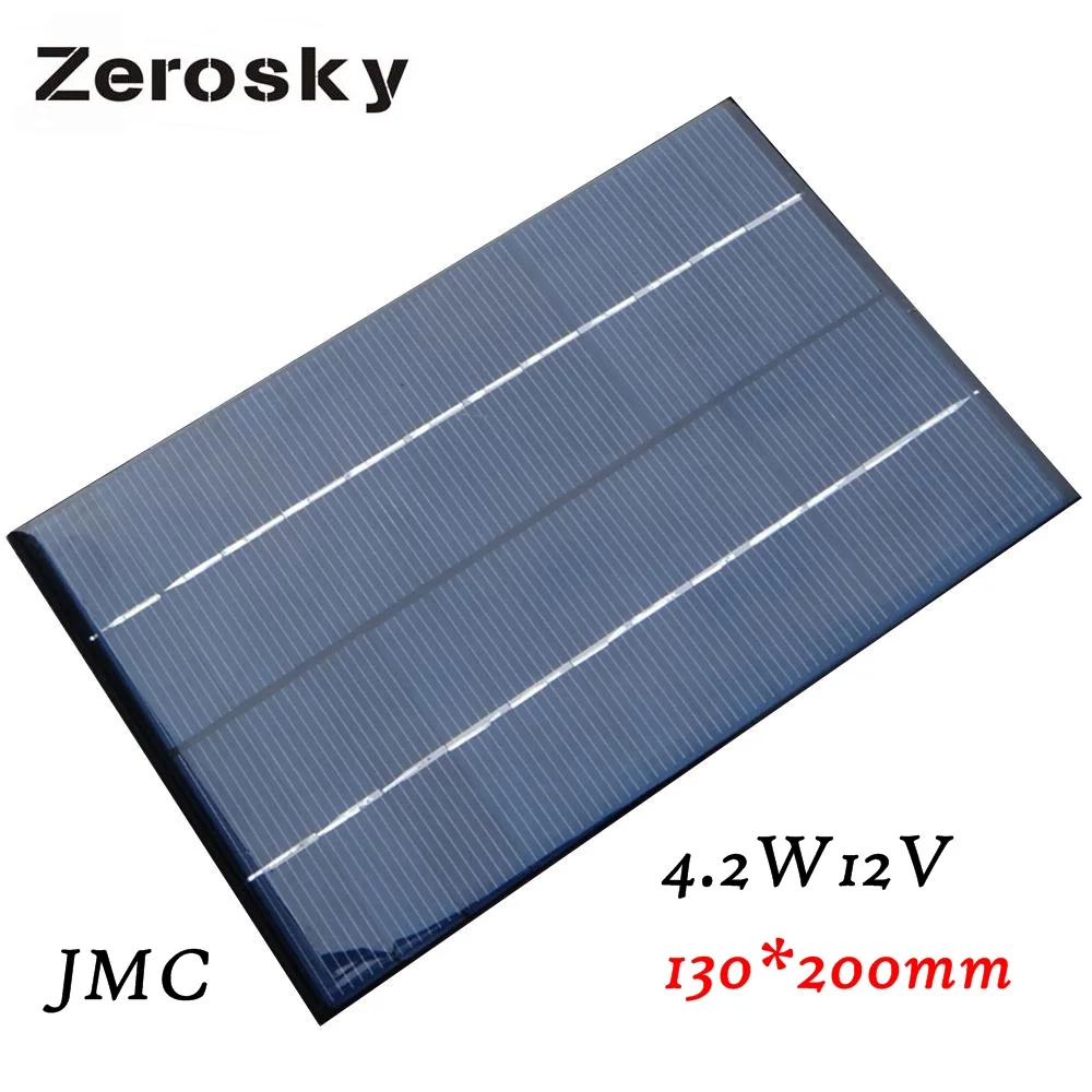 Zerosky Высокое качество 6 в 4 5 Вт 520 мАч монокристаллический кремниевый мини модуль
