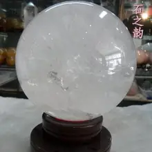 11.9 см Природный Ясный кварц хрустальный шар Сфера+ подставка