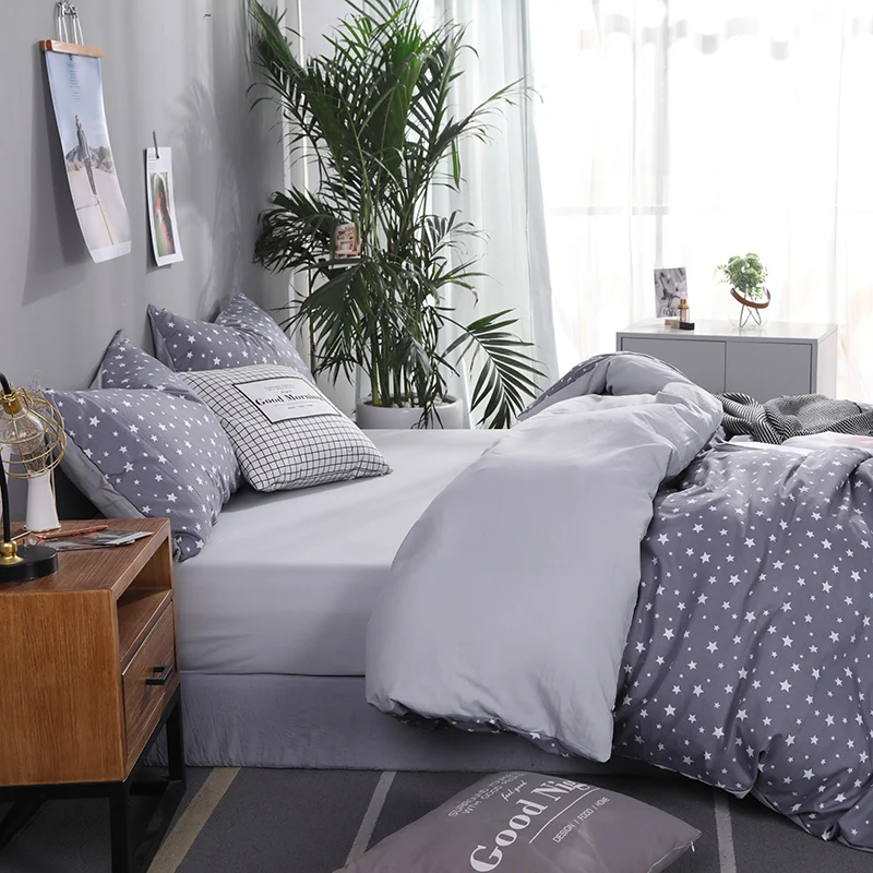 Liv Esthete 2019 Новое пятиконечное постельное белье со звездами Набор двойной Королева