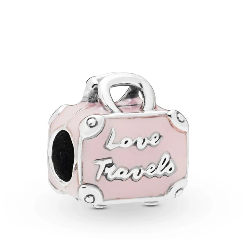 

2019 New Authentic 925 Sterling Silver Suitcase Charms Bead Fit Original Pandora Bracelet For Women DIY Jewelry Free Shipping
