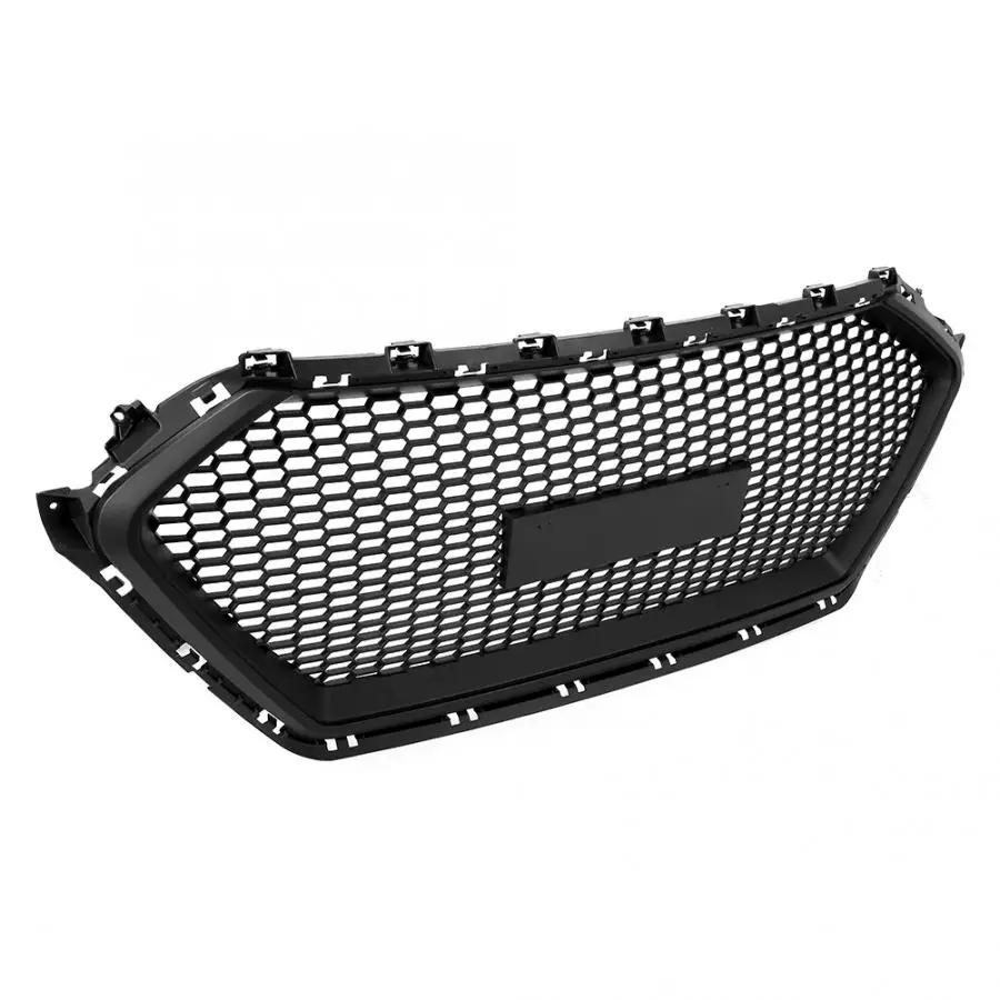 

Car Front Bumper Grill Mesh Hood Front Center Middle Grille for Hyundai Elantra 2017 2018 car accessories car-styling Brand New