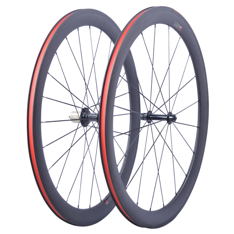 Factory Sales Super Light carbon bicycle wheelset 700C 50mm Clincher Tubular Road Carbon Wheelset Carbon bike Road wheels