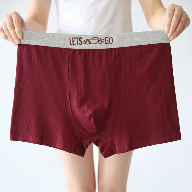 

Moka secret Fat Large loose male cotton Underwears Boxers high waist panties breathable Big yards healthy men's underwear