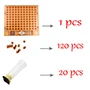Инструменты для пчеловодства, королевская система для выращивания, наборы, 120 шт, пластиковые пчелиные клетки, чашки, коробка для выращивания, Cupkit, клетка для королевы, Новинка - Цвет: 1box 20cell  20cage