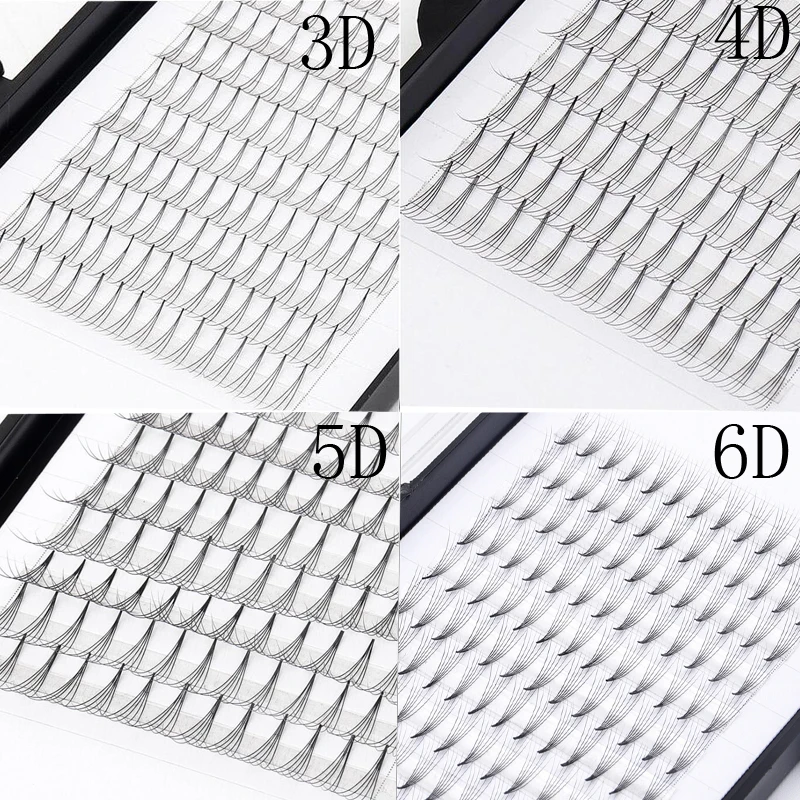 Профессиональные Накладные ресницы 3D 4D 5D 6D Объемные готовые русский объем |
