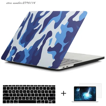 

Military Camouflage Hard Case Plastic Protect Shell For Macbook Pro 13/15 with Touch Bar A1706/A1707 case for mac Pro 13" A1708