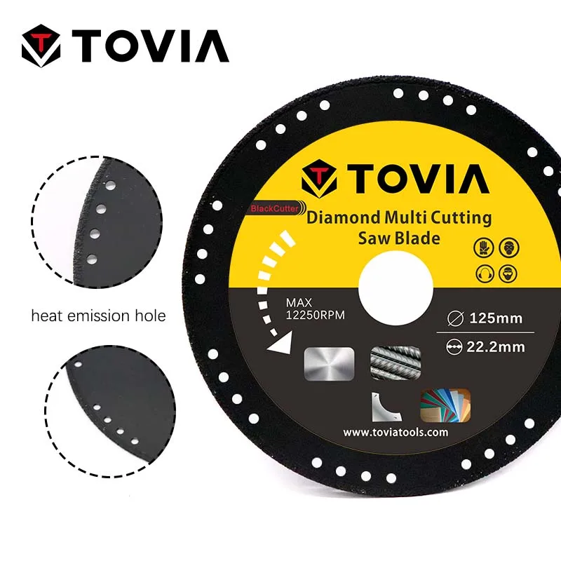 TOVIA 125mm Diamond Circular Saw blade Cutting Steel Stainless Steel Multipurpose Angle Grinder Saw Disc Power Tool Accessories TOVIA 125mm Diamond Circular Saw blade Cutting Steel Stainless Steel Multipurpose Angle Grinder Saw Disc Power Tool Accessories