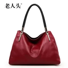 famous brands women bag 2016 new genuine leather bag Top Quality luxury fashion women handbags Shoulder Bag black red