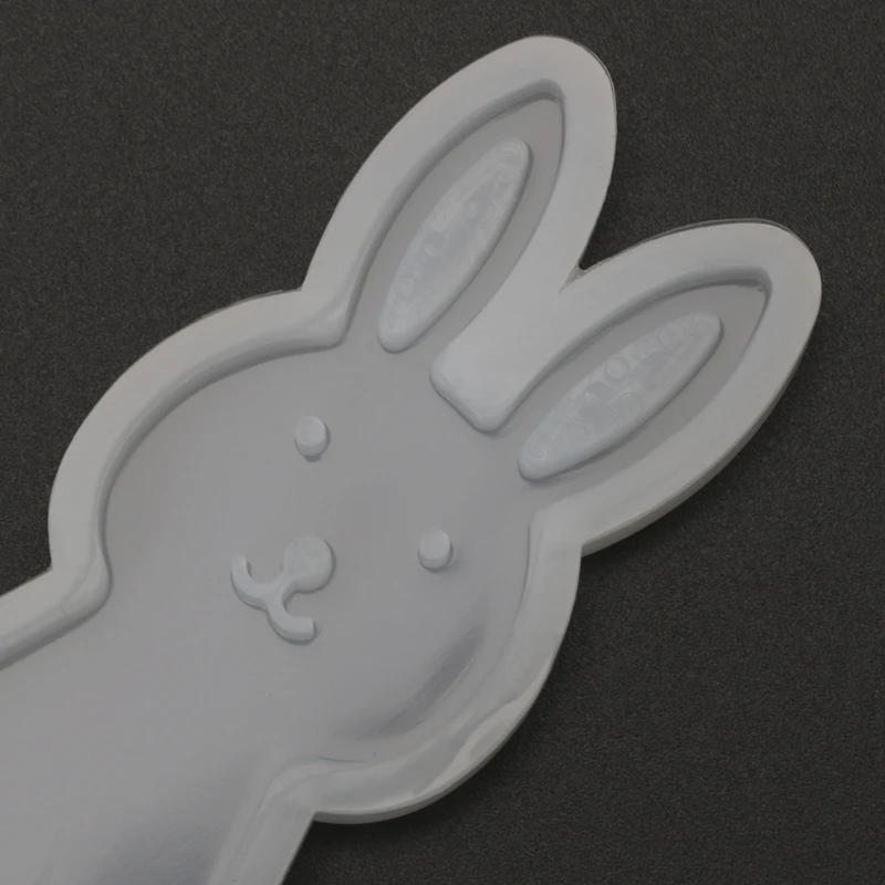 Силиконовая форма DIY Закладка милые зеркало-кулон с изображением кролика ремесла ювелирных изделий эпоксидной полимерное приспособление аксессуар