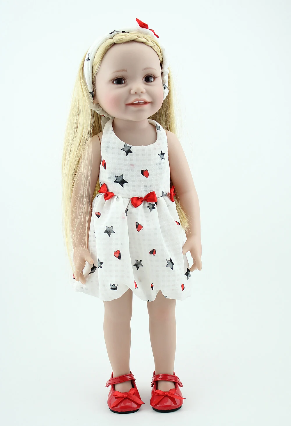 NPKDOLL американская Кукла-младенец 18 дюймов Reborn дети реалистичные девушки подарки на день рождения полные игрушки для виниловой ванны 45 см Силиконовая Мода