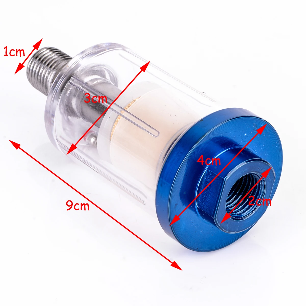 1 шт. 1/4 "синий Воздушный пистолет-распылитель линии Мини фильтр для воды ловушка ясно живопись влаги инструмент спрей для покраски