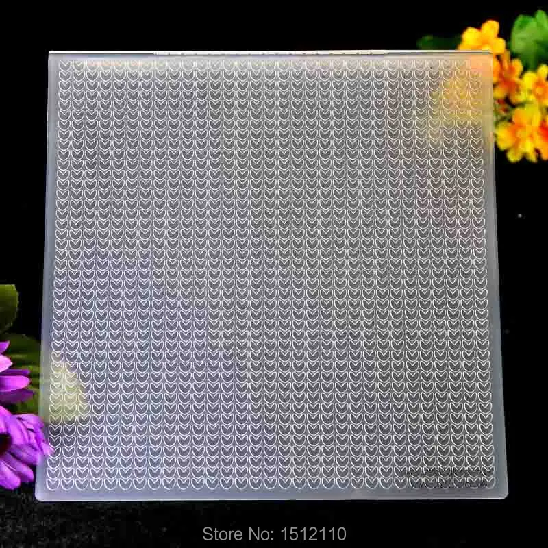 

Flowers Plastic Embossing Folder For Scrapbook DIY Album Card Tool Plastic Template 19.8x19.8cm KW673145