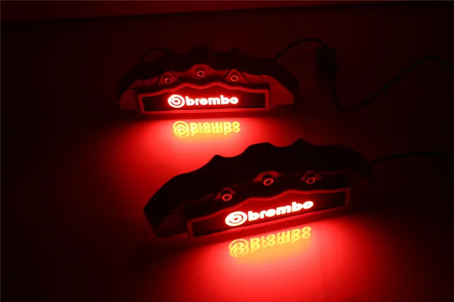 Universal 12v Cool Fashion Auto Led Decorative Wheel Car Brake Light Universal 12v Cool Fashion Auto Led Decorative Wheel Car Brake Light Break Disc Pads Cover Lights Caliper