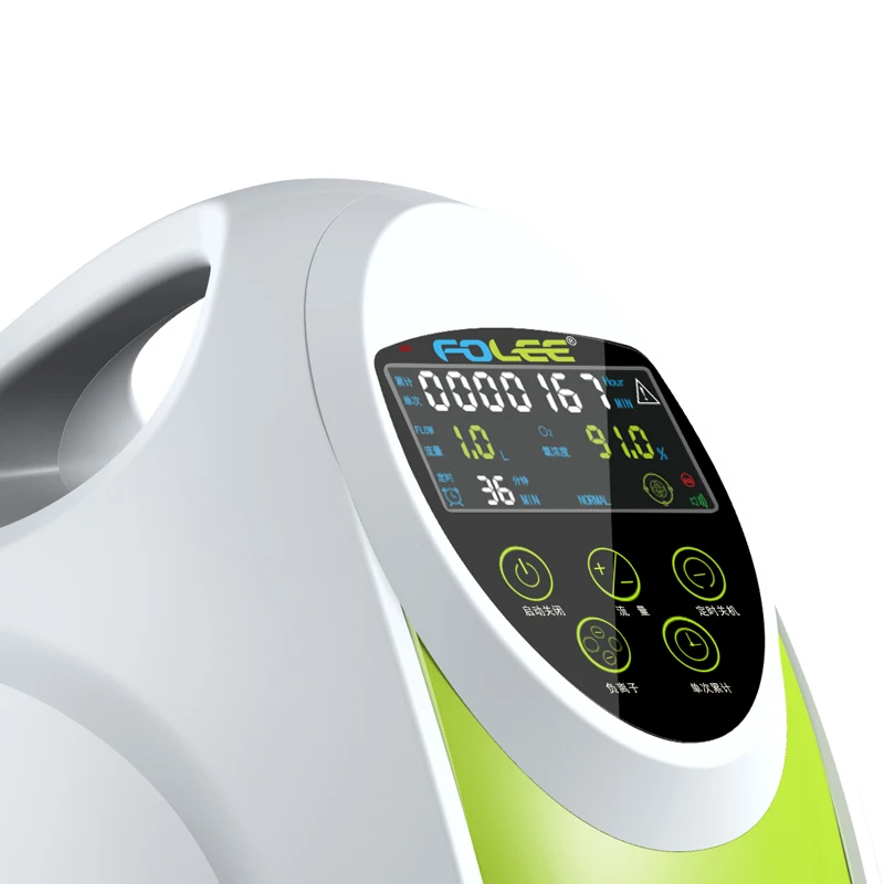  Top grade 90% High Purity Oxgen flow 1L to 5L Portable USB Smart Homecare Oxygen Concentrator with 