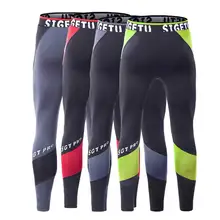 Мужские легинсы для бега профессиональные компрессионные штаны для йоги спортивные Леггинсы для фитнеса тренировка Баскетбол упражнения Мужская спортивная одежда 1821