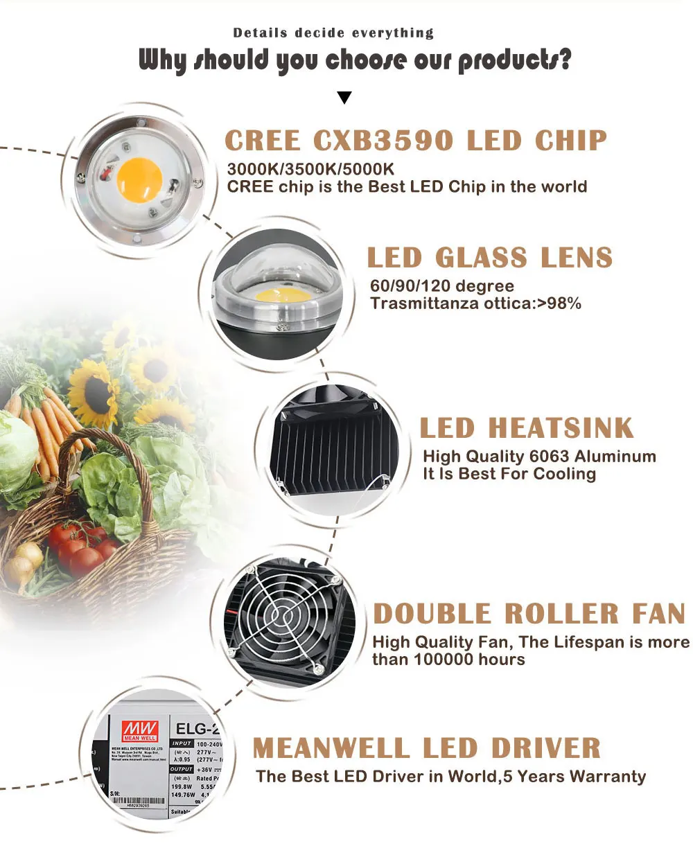 CREE CXB3590 200W 300W 400W 600W 900W COB затемненный светодиодный Grow светильник полный спектр Светодиодный лампа для выращивания комнатных растений рост светильник Инж