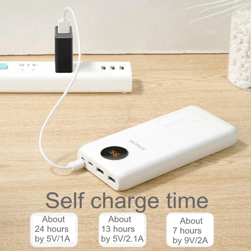 Romoss 20000 mah power Bank PD Quick Charge 3,0 20000 mah power bank QC 3,0 18W 9V 12V для iPhone Xiaomi samsung S10 S9 huawei P10