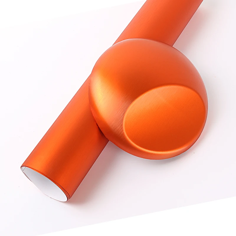 1,52x20 м воздушные пузыри оранжевый цвет матовый жемчуг углеродного волокна виниловая обертка