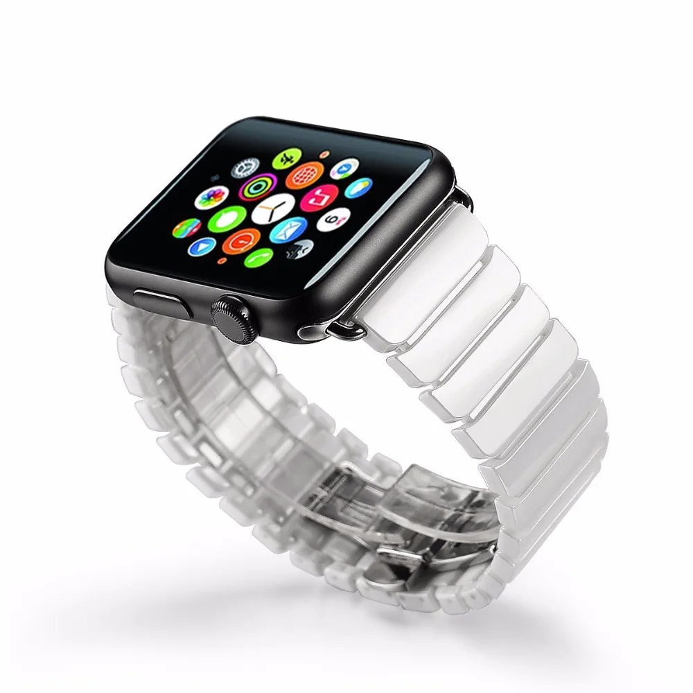 

Fashion Ceramic Watch Bands For Apple Watch Sport Loop band 38MM 42MM Link Bracelet Bands For Apple Watch Bands Series 1 2