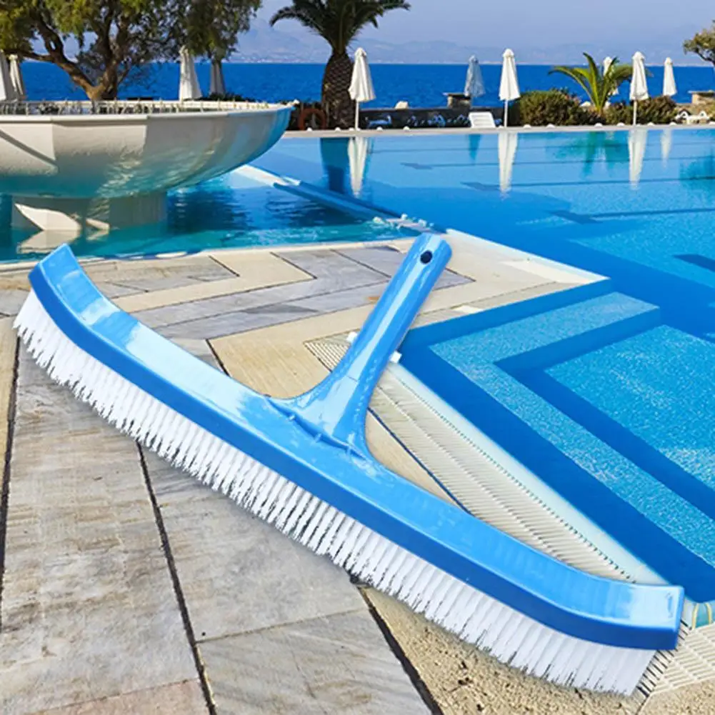 

18inch Curved Swimming Pool Brush Cleaning Tools Spa Wall Floor Scrubber Cleaner Swimming Pool Vacuum Cleaner Cleaning Tool