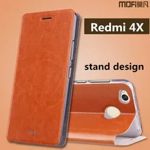 Redmi 4x чехол Xiaomi Redmi 4x флип чехол жесткий кожаный MOFI оригинальный кремния защиты телефона САППУ Xiaomi Redmi 4x Pro