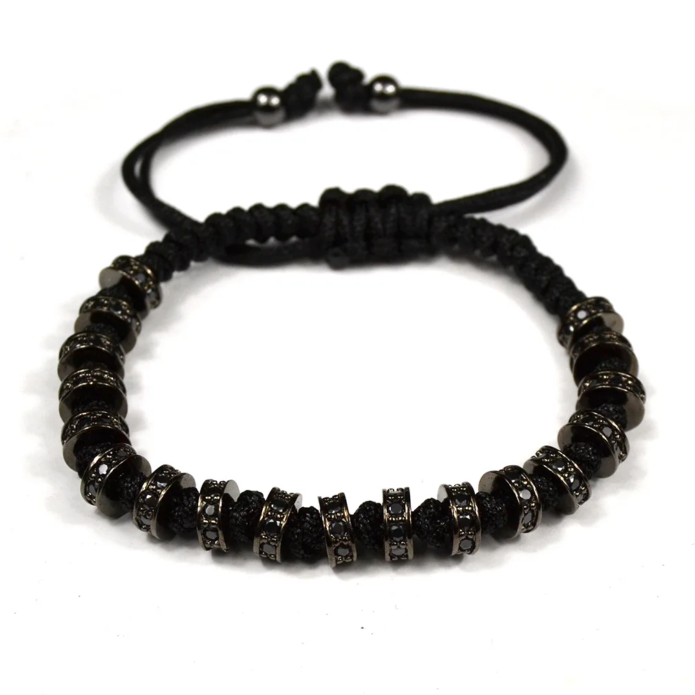 Плетеный макраме браслет для мужчин Pulseras Mujer Moda 2018 ювелирные изделия пробки из