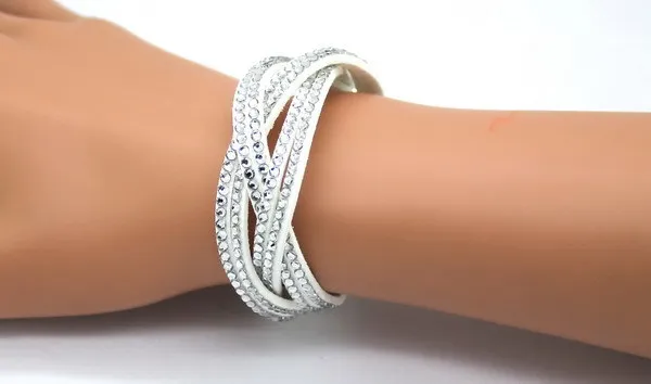 Ladies Woven Leather Bracelet,Charm Bracelet,14 Colors,fashion bracelet,fashion jewelry,leather bracelet