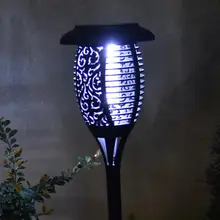 Светодиодный солнечный антимоскитная лампа для дома на открытом воздухе сад Электрический Отпугиватель комаров лампа Летающая ловушка Жук Насекомое Ловушка-ловушка лампа