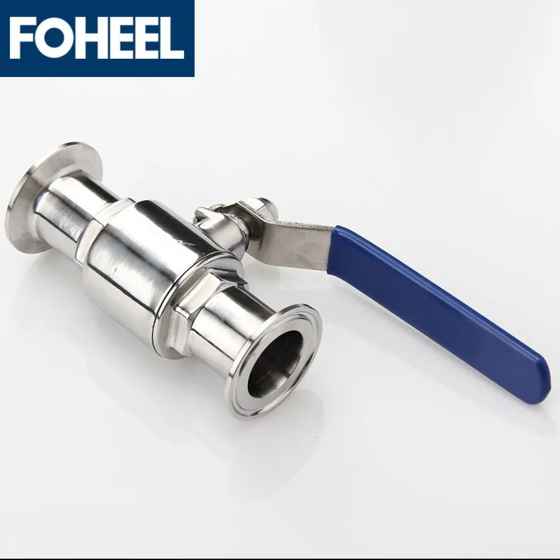 Нержавеющая сталь санитарный Быстрый загрузочный шаровой клапан быстрооткрывающийся зажим-крепление пищевой прямой сквозной Быстрый-Соединительный клапан