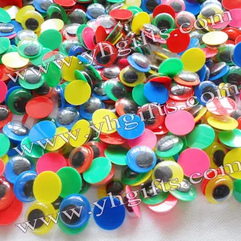 

1000PCS/LOT.8mm colorful eyeball,Wiggle eyes, Movable eye, Doll eyes.Craft material,Handmade toys.DIY accessories.Freeshipping.
