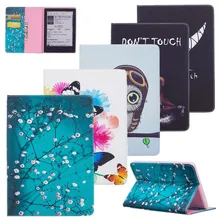 Роскошные печати Флип PU кожаный чехол для нового Kindle 8th поколения флип подставка для Amazon Kindle 8 поколения " Чехол