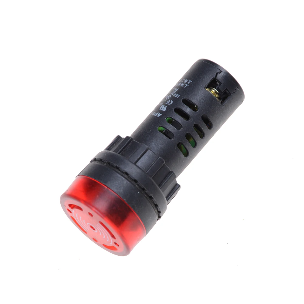 JETTING 12 V 24 V 220 V 380 V Профессиональный световой индикатор светодиодный 22mm сигнальная светового Индикатора Лампа вспышка зуммер
