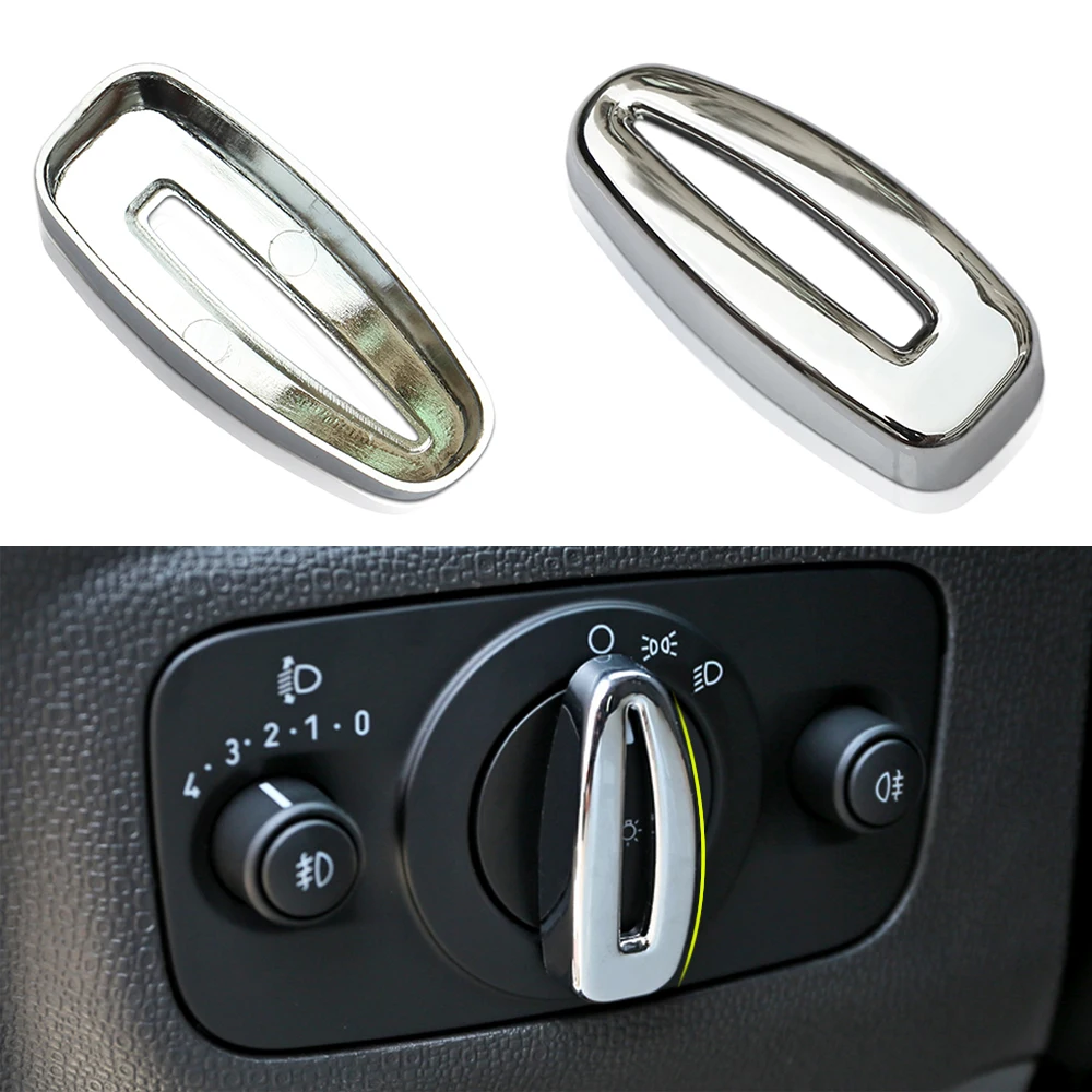 

Car styling Headlight Switch Knob Cover Decorative Sequins sticker For Ford Fiesta Ecosport 2009 2010 2011 2012 2013 2014 2015