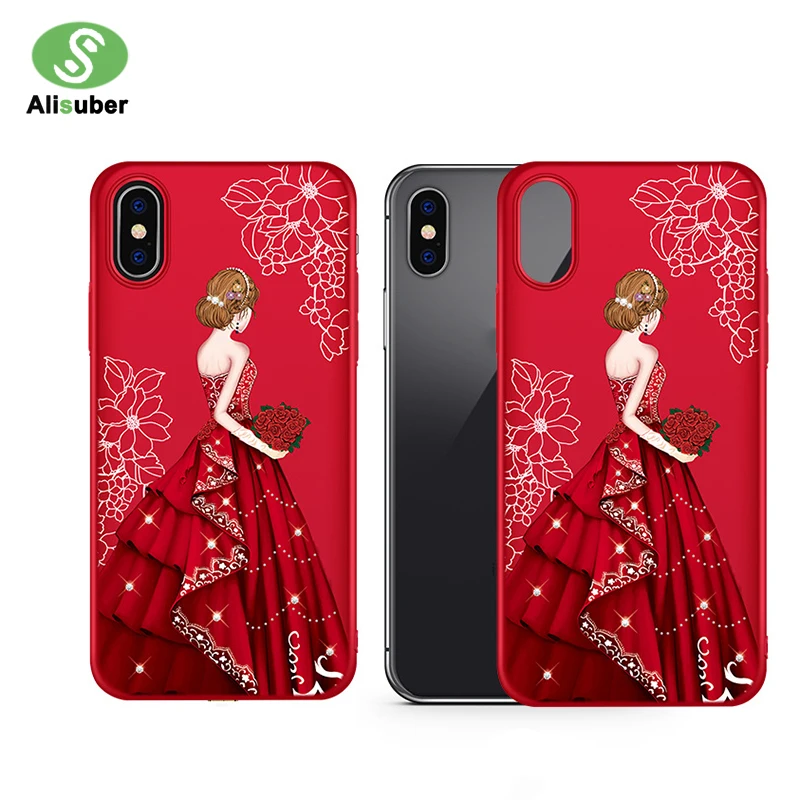 Alisuber чехол для телефона с 3D принтом iPhone X Beauty Girl задняя крышка из поликарбоната