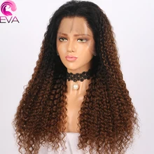 150% Density Lace Front Human Hair Wigs For Black Women Brazilian Virgin Hair Pre Plucked 13×6 Curly Wig With Baby Hair Eva Hair