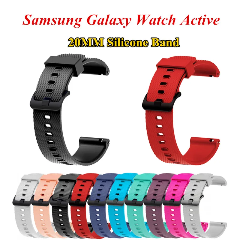 20MM Silicone Correa Sport Band for Samsung Galaxy Watch